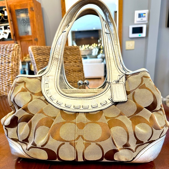 Coach Handbags - COACH ERGO Logo Print SHOULDER BAG F0869-12232